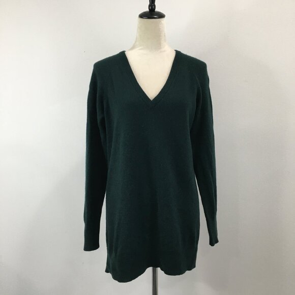 EQUIPMENT Dark Green 100% Cashmere Knit Pullover Sweater - Picture 4 of 12